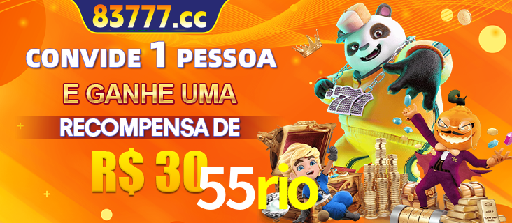 Banner institucional da 55rio sobre parceria de marcas e criação de uma marca de excelência, apresentando os mascotes de jogos populares como o Fortune Tiger.